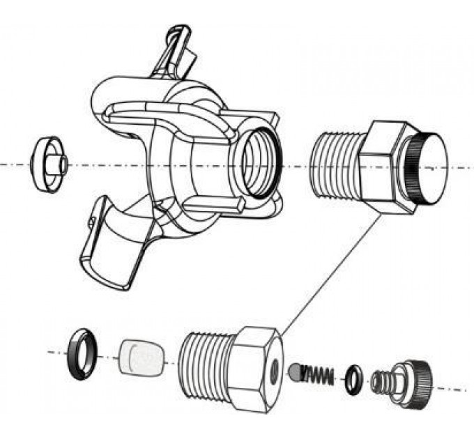 Пружина SR-1 SS з кулькою до форсунки 
